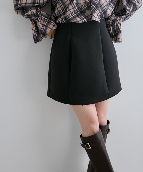 セール】ボンディングフレアミニスカート（スカート）｜VIS（ビス）の