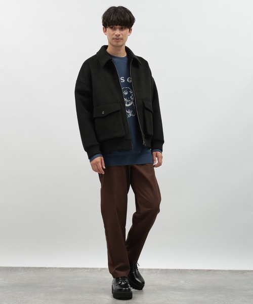 LAKOLE(ラコレ)の「シャギーフライトブルゾン / 116729(ブルゾン・メンズ・ブラック/ブラウン/ネイビー・X-LARGE/LARGE/MEDIUM)」の4枚目の写真
