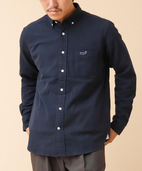 NOLLEY’S（ノーリーズ）の「クジラBD ネルシャツ 24AW（シャツ/ブラウス・メンズ・グレー系その他/ネイビー/ブルー/ブルー系その他/ブルー系その他2/グレー系その他2・S/M/L/XL）」の4枚目の写真