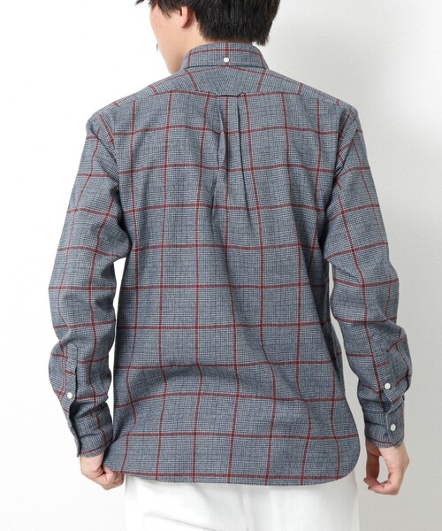 NOLLEY’S（ノーリーズ）の「クジラBD ネルシャツ 24AW（シャツ/ブラウス・メンズ・グレー系その他/ネイビー/ブルー/ブルー系その他/ブルー系その他2/グレー系その他2・S/M/L/XL）」の7枚目の写真