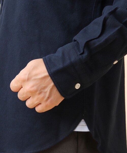 NOLLEY’S（ノーリーズ）の「クジラBD ネルシャツ 24AW（シャツ/ブラウス・メンズ・グレー系その他/ネイビー/ブルー/ブルー系その他/ブルー系その他2/グレー系その他2・S/M/L/XL）」の12枚目の写真