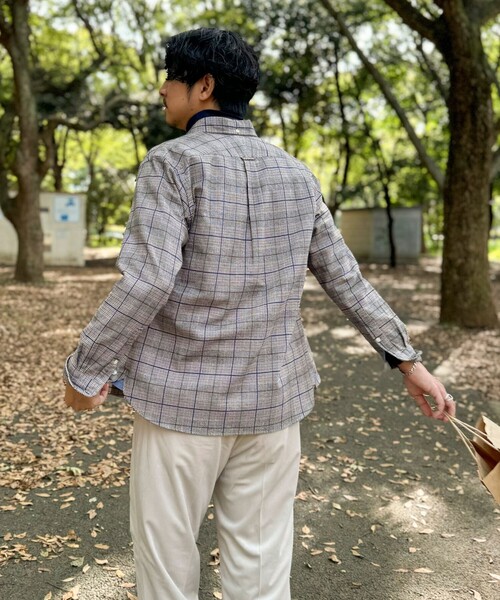 NOLLEY’S（ノーリーズ）の「クジラBD ネルシャツ 24AW（シャツ/ブラウス・メンズ・グレー系その他/ネイビー/ブルー/ブルー系その他/ブルー系その他2/グレー系その他2・S/M/L/XL）」の16枚目の写真