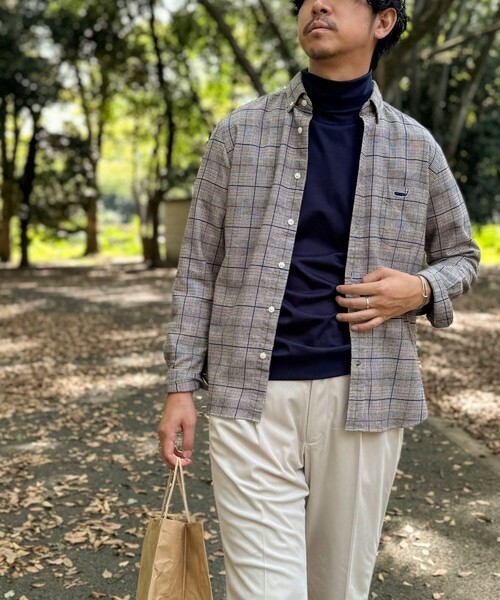 NOLLEY’S（ノーリーズ）の「クジラBD ネルシャツ 24AW（シャツ/ブラウス・メンズ・グレー系その他/ネイビー/ブルー/ブルー系その他/ブルー系その他2/グレー系その他2・S/M/L/XL）」の18枚目の写真