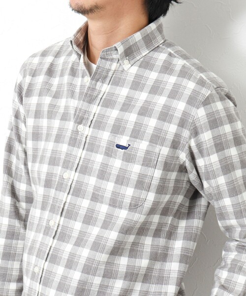 NOLLEY’S（ノーリーズ）の「クジラBD ネルシャツ 24AW（シャツ/ブラウス・メンズ・グレー系その他/ネイビー/ブルー/ブルー系その他/ブルー系その他2/グレー系その他2・S/M/L/XL）」の21枚目の写真