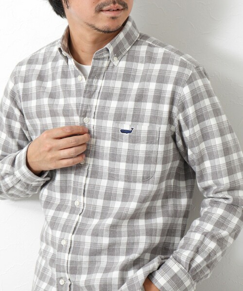 NOLLEY’S（ノーリーズ）の「クジラBD ネルシャツ 24AW（シャツ/ブラウス・メンズ・グレー系その他/ネイビー/ブルー/ブルー系その他/ブルー系その他2/グレー系その他2・S/M/L/XL）」の22枚目の写真