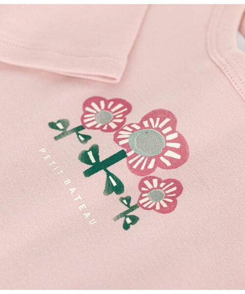 PETIT BATEAU（プチバトー）の「長袖Ｔシャツ（Tシャツ/カットソー・キッズ・ライトピンク・18MONTH/12MONTH/24MONTH/36MONTH）」の4枚目の写真