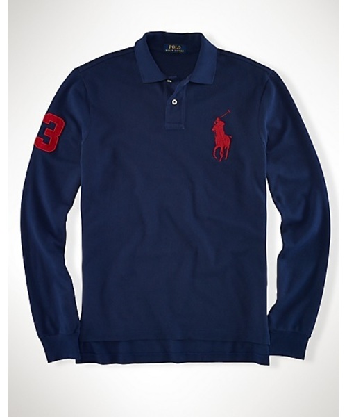 POLO RALPH LAUREN(ポロ ラルフ ローレン)の「カスタムフィット Big Pony ポロシャツ(ポロシャツ・メンズ・グレー/パープル/ブルー/ネイビー/ホワイト/グリーン・X-LARGE/MEDIUM/X-SMALL/SMALL/LARGE)」の5枚目の写真