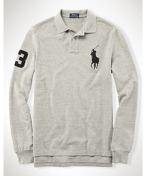 POLO RALPH LAUREN(ポロ ラルフ ローレン)の「カスタムフィット Big Pony ポロシャツ(ポロシャツ・メンズ・グレー/パープル/ブルー/ネイビー/ホワイト/グリーン・X-LARGE/MEDIUM/X-SMALL/SMALL/LARGE)」の3枚目の写真