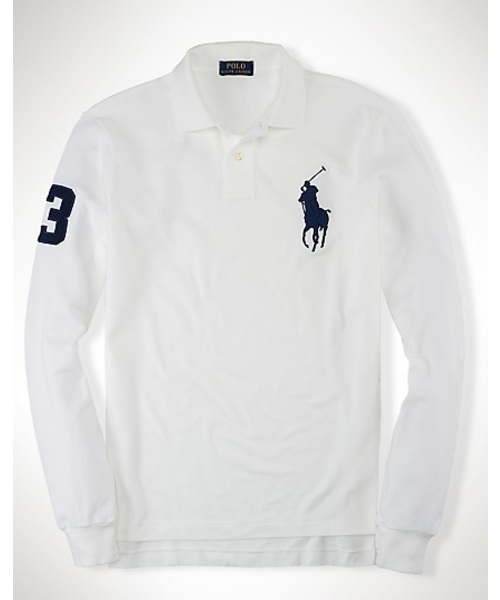 POLO RALPH LAUREN(ポロ ラルフ ローレン)の「カスタムフィット Big Pony ポロシャツ(ポロシャツ・メンズ・グレー/パープル/ブルー/ネイビー/ホワイト/グリーン・X-LARGE/MEDIUM/X-SMALL/SMALL/LARGE)」の2枚目の写真