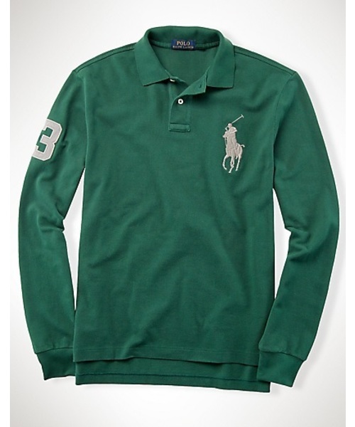 POLO RALPH LAUREN(ポロ ラルフ ローレン)の「カスタムフィット Big Pony ポロシャツ(ポロシャツ・メンズ・グレー/パープル/ブルー/ネイビー/ホワイト/グリーン・X-LARGE/MEDIUM/X-SMALL/SMALL/LARGE)」の4枚目の写真