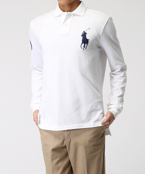 POLO RALPH LAUREN(ポロ ラルフ ローレン)の「カスタムフィット Big Pony ポロシャツ(ポロシャツ・メンズ・グレー/パープル/ブルー/ネイビー/ホワイト/グリーン・X-LARGE/MEDIUM/X-SMALL/SMALL/LARGE)」の9枚目の写真