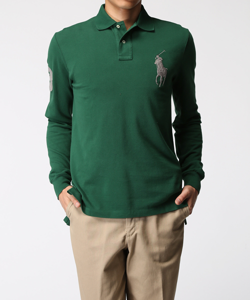 POLO RALPH LAUREN(ポロ ラルフ ローレン)の「カスタムフィット Big Pony ポロシャツ(ポロシャツ・メンズ・グレー/パープル/ブルー/ネイビー/ホワイト/グリーン・X-LARGE/MEDIUM/X-SMALL/SMALL/LARGE)」の11枚目の写真