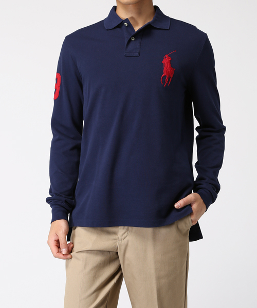 POLO RALPH LAUREN(ポロ ラルフ ローレン)の「カスタムフィット Big Pony ポロシャツ(ポロシャツ・メンズ・グレー/パープル/ブルー/ネイビー/ホワイト/グリーン・X-LARGE/MEDIUM/X-SMALL/SMALL/LARGE)」の12枚目の写真