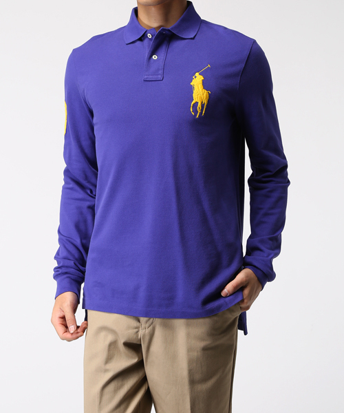 POLO RALPH LAUREN(ポロ ラルフ ローレン)の「カスタムフィット Big Pony ポロシャツ(ポロシャツ・メンズ・グレー/パープル/ブルー/ネイビー/ホワイト/グリーン・X-LARGE/MEDIUM/X-SMALL/SMALL/LARGE)」の14枚目の写真