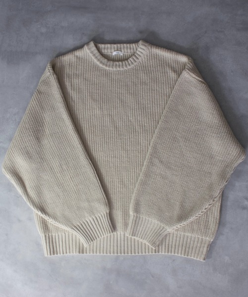favclo.（ファブクロ）の「volume sleeve knit pullover / ボリュームスリーブニットプルオーバー（ニット/セーター・メンズ・オフホワイト・LARGE）」の3枚目の写真