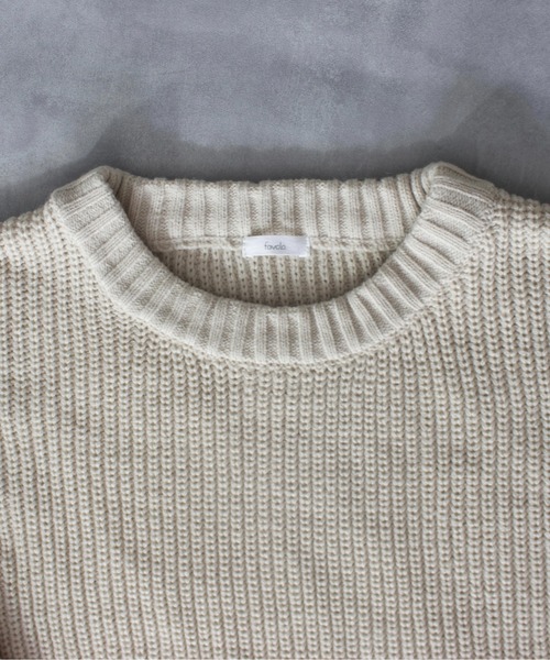 favclo.（ファブクロ）の「volume sleeve knit pullover / ボリュームスリーブニットプルオーバー（ニット/セーター・メンズ・オフホワイト・LARGE）」の4枚目の写真