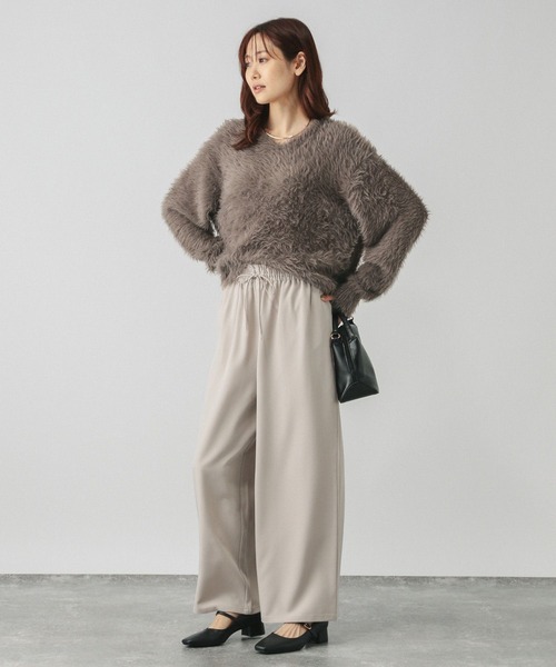 GLOBAL WORK（グローバルワーク）の「シャギーVネックプル