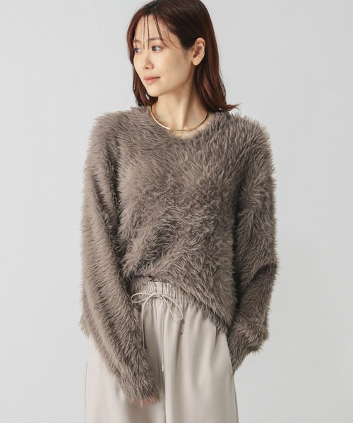 Windページです セール】シャギーVネックプルオーバー/147074（ニット/セーター