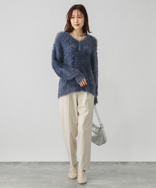 GLOBAL WORK（グローバルワーク）の「シャギーVネックプルオーバー