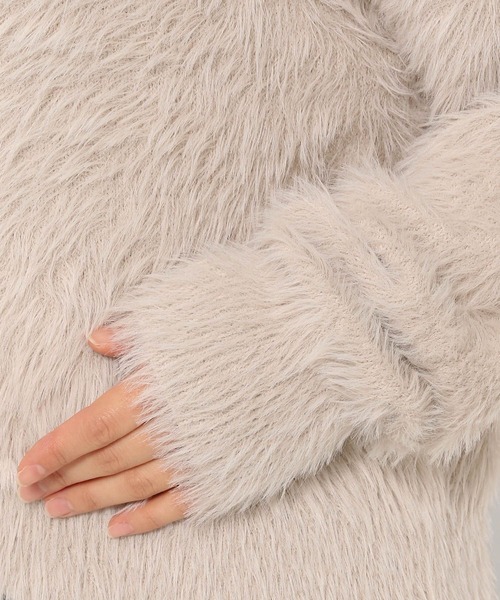 セール】シャギーVネックプルオーバー/147074（ニット/セーター