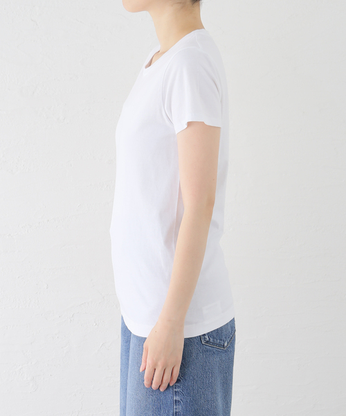 Spick & Span（スピックアンドスパン）の「HANES / ヘインズ 2P Japan Fit for HER クルーネックTシャツ HW5310（Tシャツ/カットソー・レディース・ホワイト・MEDIUM）」の2枚目の写真
