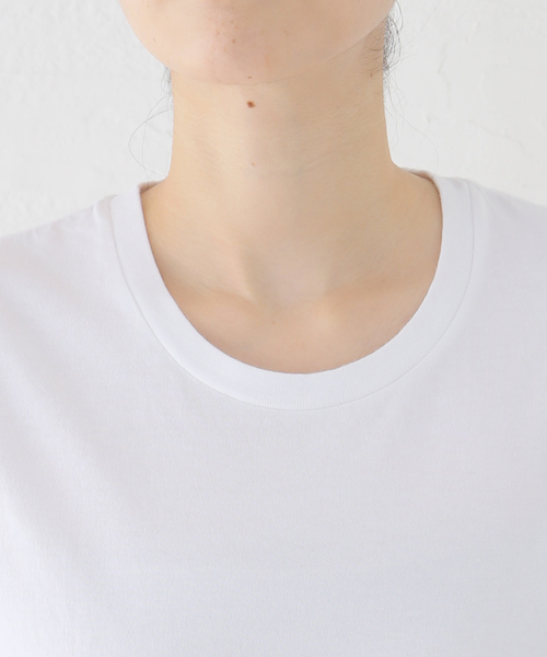 Spick & Span（スピックアンドスパン）の「HANES / ヘインズ 2P Japan Fit for HER クルーネックTシャツ HW5310（Tシャツ/カットソー・レディース・ホワイト・MEDIUM）」の4枚目の写真