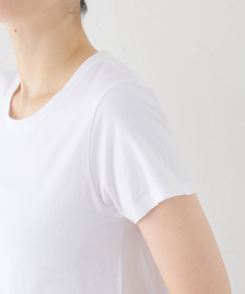 Spick & Span（スピックアンドスパン）の「HANES / ヘインズ 2P Japan Fit for HER クルーネックTシャツ HW5310（Tシャツ/カットソー・レディース・ホワイト・MEDIUM）」の6枚目の写真