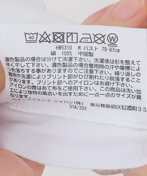 Spick & Span（スピックアンドスパン）の「HANES / ヘインズ 2P Japan Fit for HER クルーネックTシャツ HW5310（Tシャツ/カットソー・レディース・ホワイト・MEDIUM）」の9枚目の写真