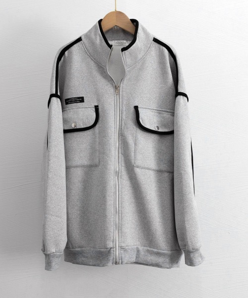 Miniministore(ミニミニストア)の「ジップアップパーカー 裏微起毛スウェット(パーカー・レディース・グレー/ブラック・FREE)」の16枚目の写真