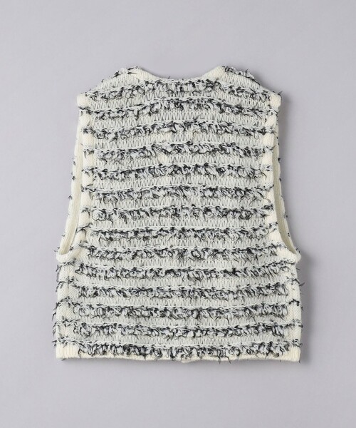 【美品】UNITED ARROWS ☆ミックス シアーループ ニットベスト UNITED ARROWS（ユナイテッドアローズ）の「ミックス シアーループ