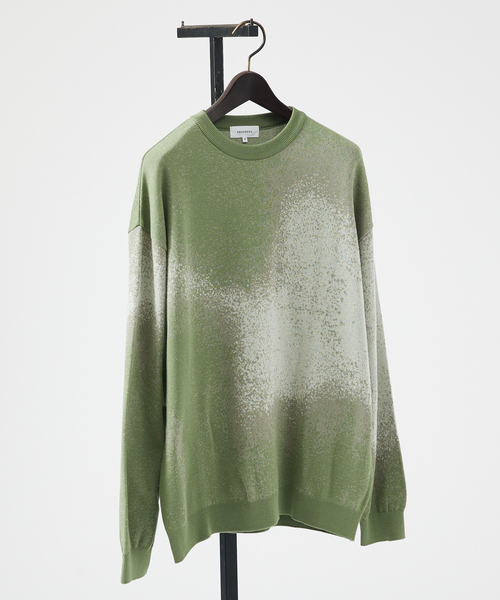 ABAHOUSE（アバハウス）の「アブストラクト グラデーション ニット / クルーネックプルオーバー（ニット/セーター・メンズ・ブラック/グレー/ネイビー/パープル/チャコールグレー/その他・46/48）」の6枚目の写真