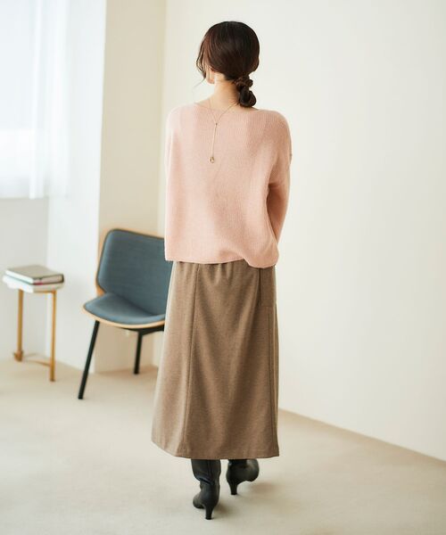 le.coeur blanc（ルクールブラン）の「ラメ畦ニットプルオーバー（ニット/セーター・レディース・グレー/ベージュ/ピンク・38）」の20枚目の写真