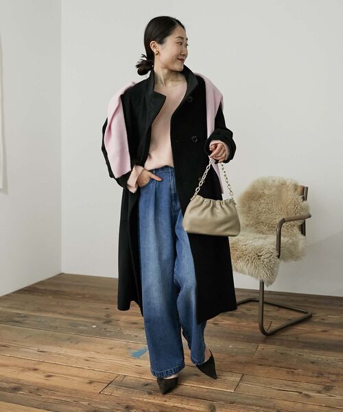 le.coeur blanc（ルクールブラン）の「ラメ畦ニットプルオーバー（ニット/セーター・レディース・グレー/ベージュ/ピンク・38）」の21枚目の写真