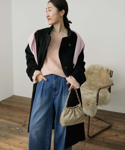 le.coeur blanc（ルクールブラン）の「ラメ畦ニットプルオーバー（ニット/セーター・レディース・グレー/ベージュ/ピンク・38）」の22枚目の写真