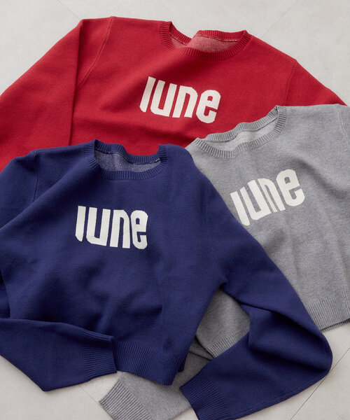 mystic（ミスティック）の「ジャガードロゴニット（ニット/セーター・レディース・グレー/ネイビー/レッド・FREE）」の10枚目の写真