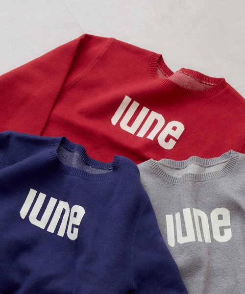 mystic（ミスティック）の「ジャガードロゴニット（ニット/セーター・レディース・グレー/ネイビー/レッド・FREE）」の11枚目の写真