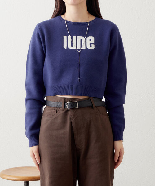 mystic（ミスティック）の「ジャガードロゴニット（ニット/セーター・レディース・グレー/ネイビー/レッド・FREE）」の17枚目の写真