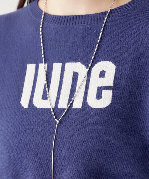 mystic（ミスティック）の「ジャガードロゴニット（ニット/セーター・レディース・グレー/ネイビー/レッド・FREE）」の20枚目の写真