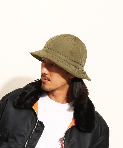 ROTAR（ローター）の「Quilting Backet Hat（ハット・メンズ・ブラック/カーキ・FREE）」の2枚目の写真