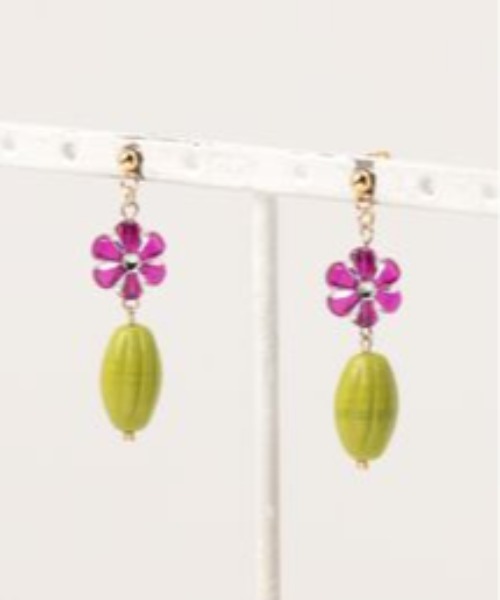 VIBGYOR(ヴィブジョー)の「【mamo】mini flower(MA)(ピアス(両耳用)・レディース・パープル/ピンク・FREE)」の4枚目の写真