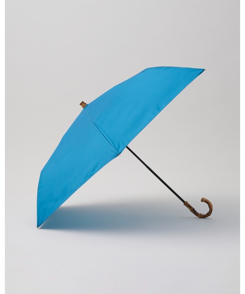 Traditional Weatherwear(トラディショナルウェザーウェア)の「FOLDING BAMBOO MINI(折りたたみ傘・レディース・ブルー系/コーラルピンク・F)」の1枚目の写真