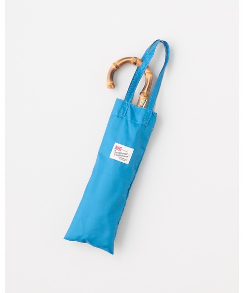 Traditional Weatherwear(トラディショナルウェザーウェア)の「FOLDING BAMBOO MINI(折りたたみ傘・レディース・ブルー系/コーラルピンク・F)」の4枚目の写真