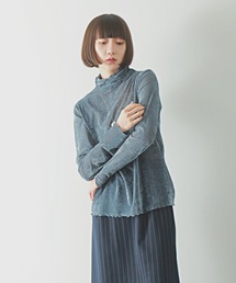 PURE BRIGHT | シアーベロアハイネックトップス(その他トップス)