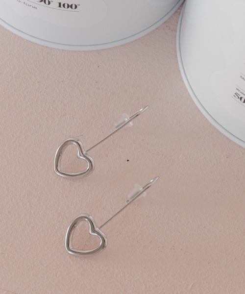 mysty woman（ミスティウーマン）の「サガリハートピアス  283905（ピアス（両耳用）・レディース・ゴールド/シルバー・FREE）」の4枚目の写真