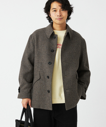 JOURNAL STANDARD relume | BISHU WOOL ツイード チェック バルカラー ショートコート(その他アウター)