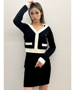 Lace-Trimmed Knit Dress Set（ワンピース）｜Her lip to（ハーリップ