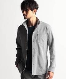 NICOLE CLUB FOR MEN | ニットサッカーチェックシャツ(シャツ/ブラウス)