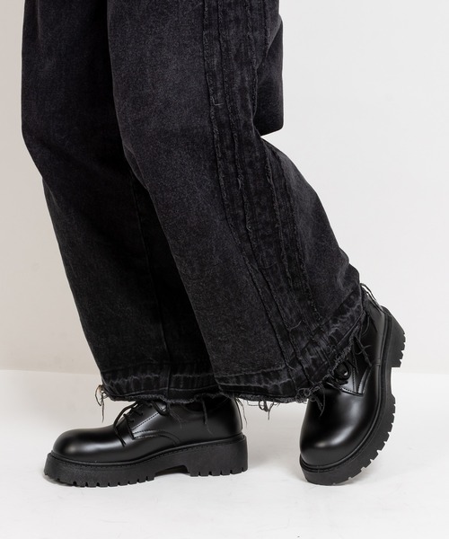 SVEC(シュベック)の「厚底 レースアップシューズ(ドレスシューズ・レディース・ブラック・41/38/39/42/43/37/45/44/40)」の2枚目の写真