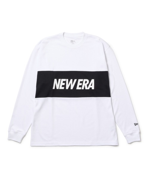 NEW ERA（ニューエラ）の「ニューエラパフォーマンスアパレル 長袖Tシャツ オーバーサイズ 吸汗速乾（Tシャツ/カットソー・メンズ・ホワイト/ブラック・XXL/L/M/XL）」の2枚目の写真