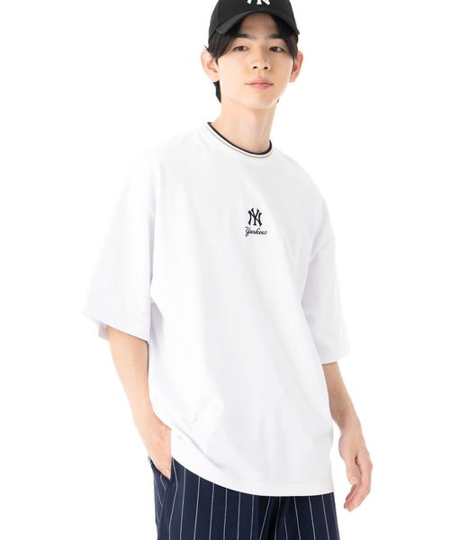 NEW ERA(ニューエラ)の「ニューエラ 半袖Tシャツ オーバーサイズ MLBコットン(Tシャツ/カットソー・メンズ・ネイビー/ホワイト・XXL/XL/L/M/S)」の7枚目の写真